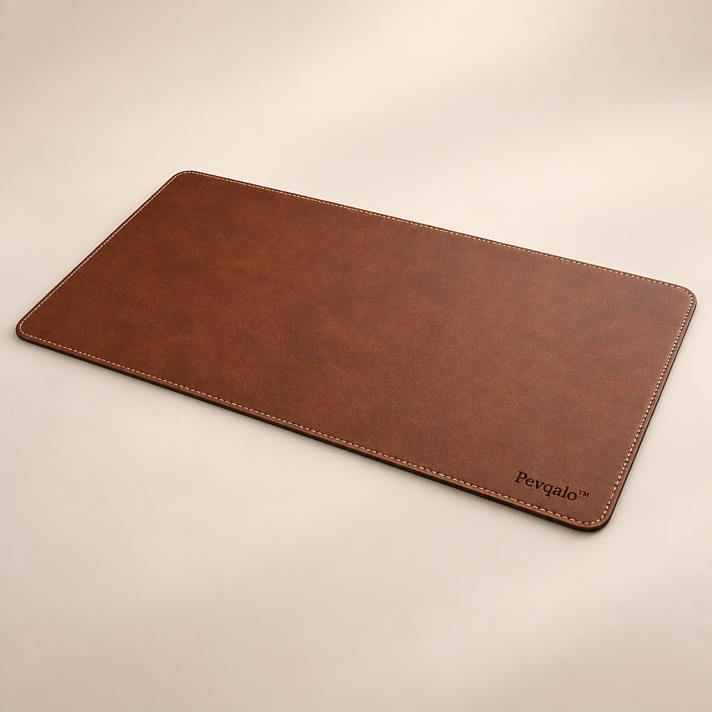 Pevqalo™ Large Leather Office Desk Mat image 01