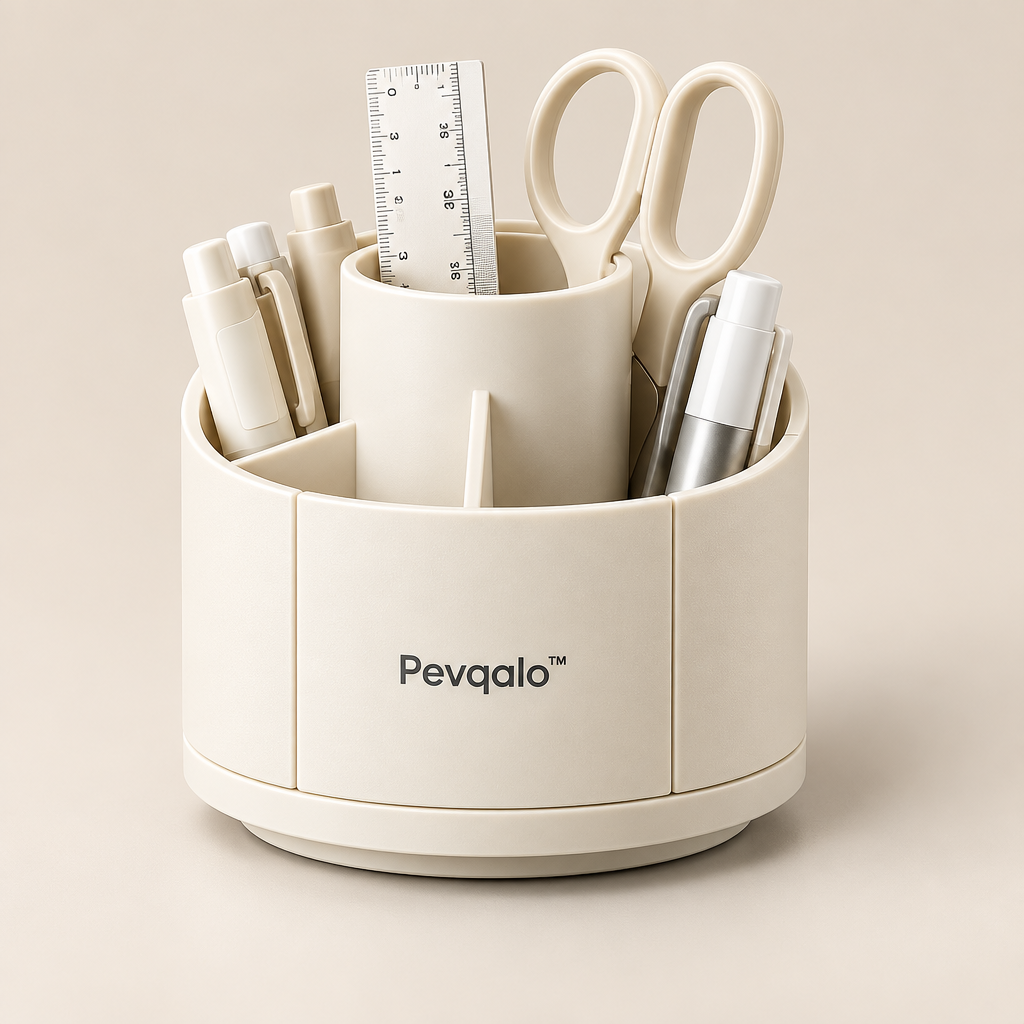 Pevqalo™ Rotating Desktop Stationery Organizer image 01