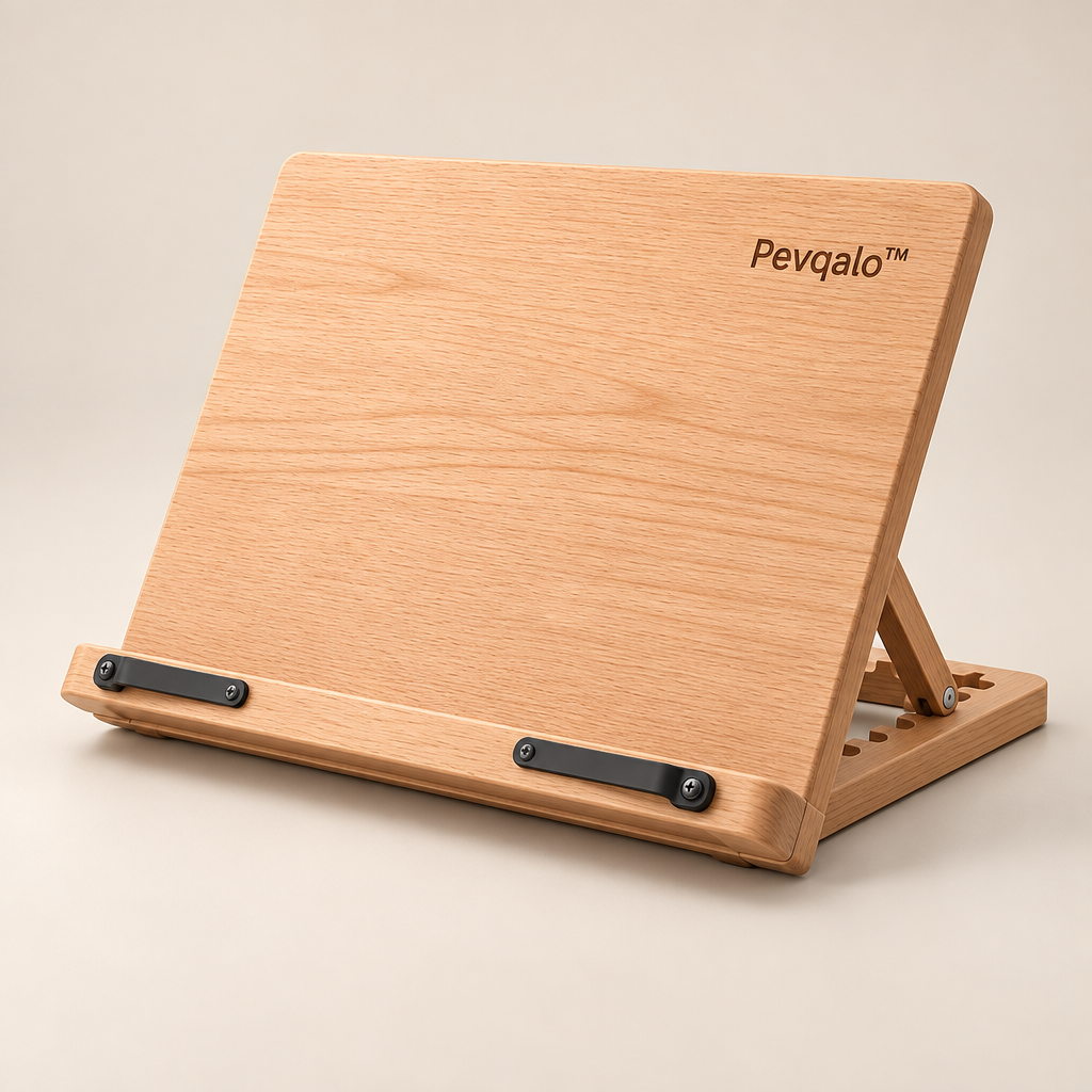 Pevqalo™ Wooden Book Reading Stand image 01